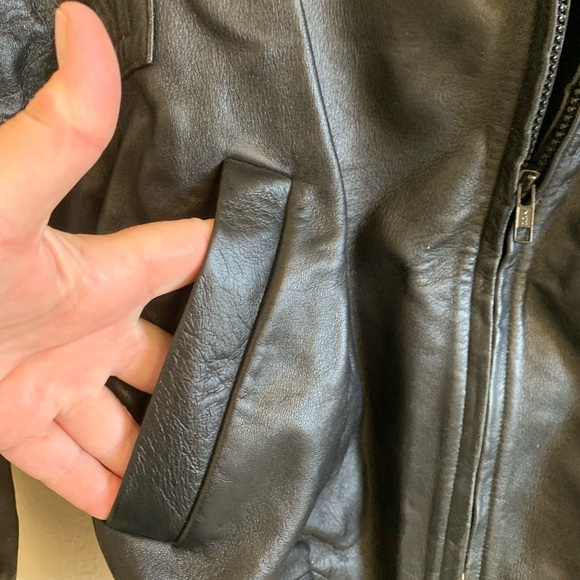 Moto Vintage John Michael Black Leather Jacket 🌴 - Picture 3 of 14